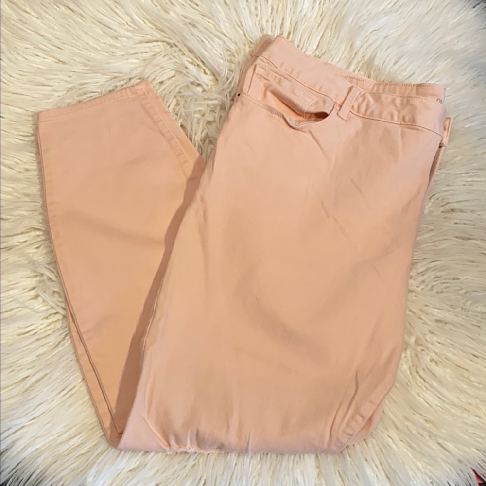 Old Navy Rockstar skinny ankle jeans 24 Plus pink